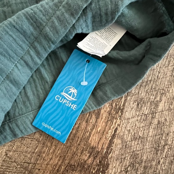 Teal Sleeveless Jumpsuit with Pockets - Picture 8 of 8